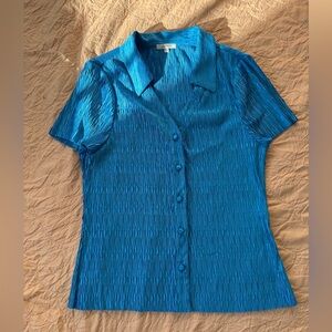 Elegant Blue Women's Top